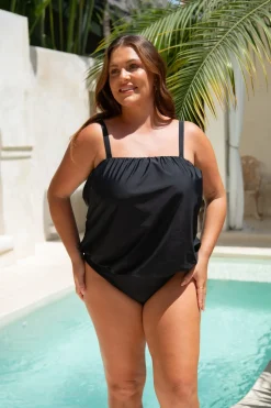 Azalea One Piece - Black on Black