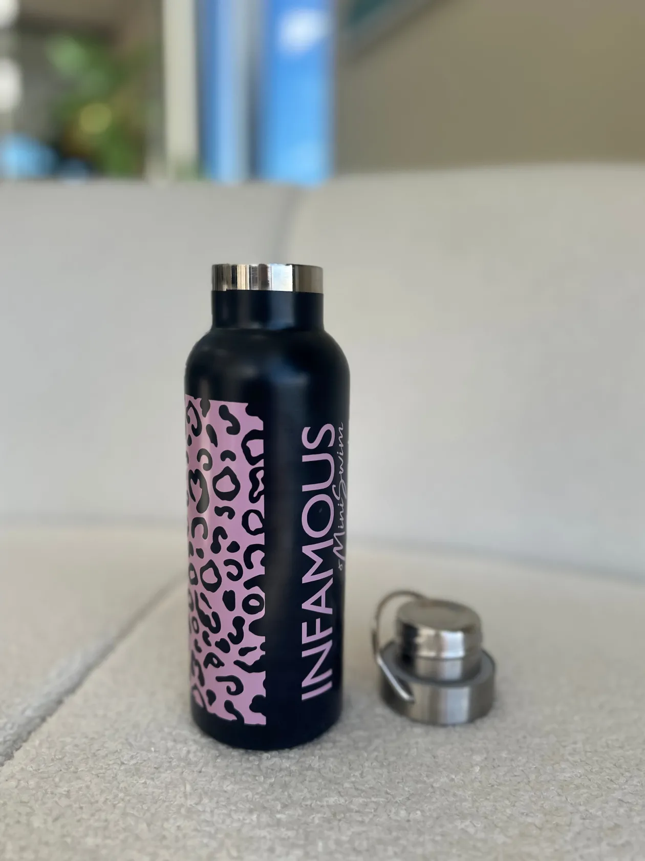 Bottle with Screw Top - Mellow Leopard