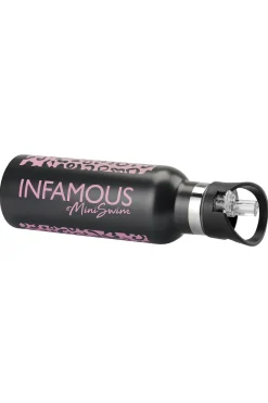 Bottle with Straw - Mellow Leopard