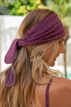 Carmen Accessory - Textured Leopard Grape