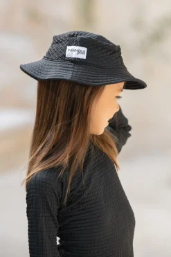 Daisy Swim Hat - Black Runch