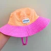 Daisy Swim Hat - Orange Sherbet
