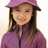 Daisy Swim Hat - Textured Leopard Grape