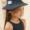Daisy Swim Hat - Textured Leopard Charcoal
