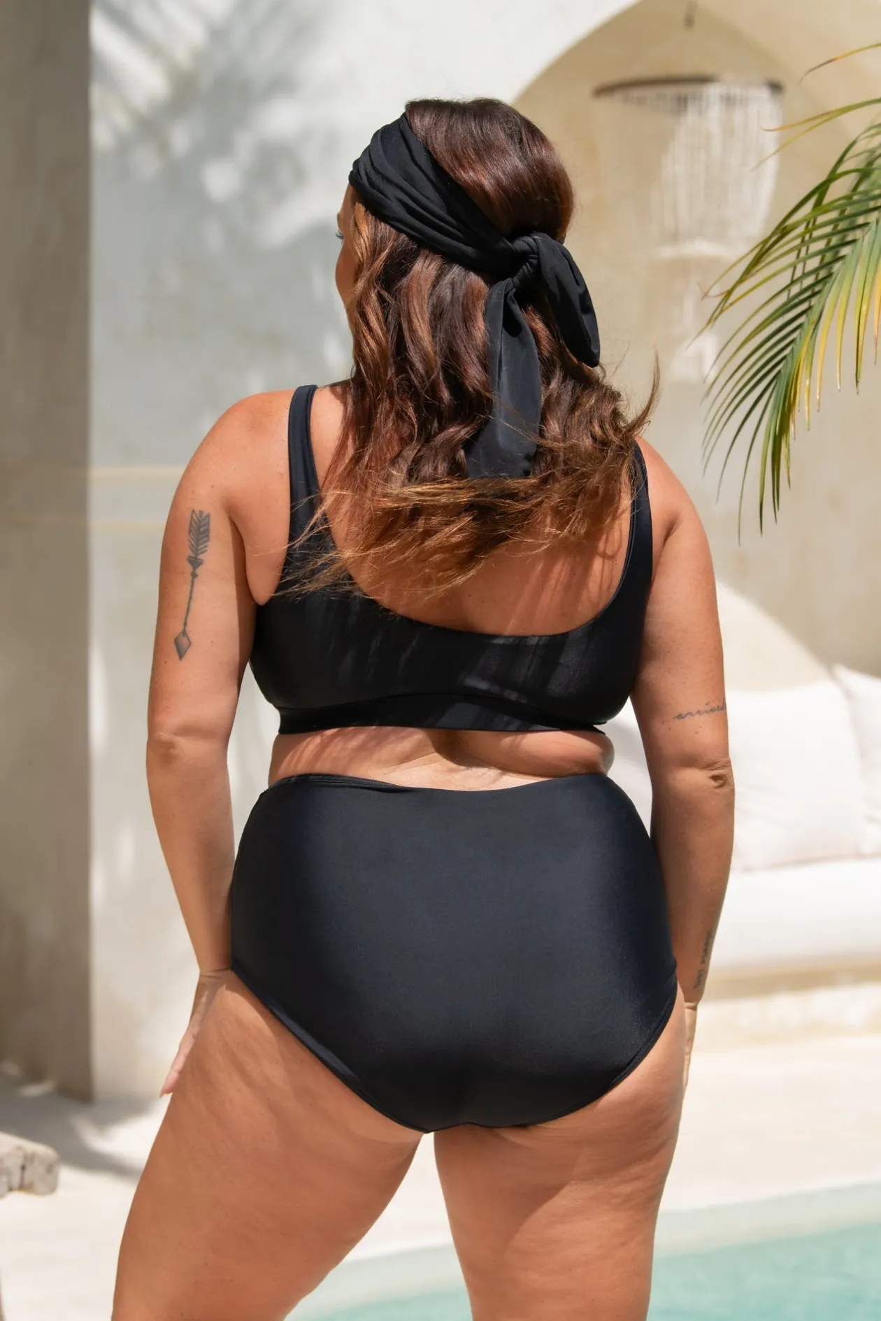 Genevieve Bikini Bottom - Black on Black
