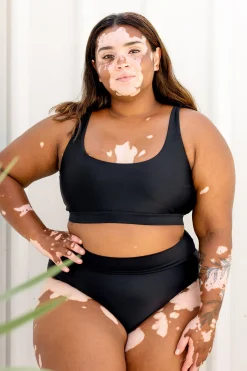 Ginger Bikini Bottom - Black on Black