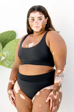 Ginger Bikini Bottom - Black on Black