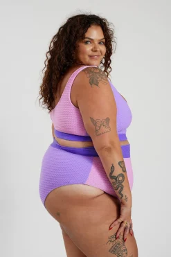 Ginger Bikini Bottom Curve - Lilac Crystal