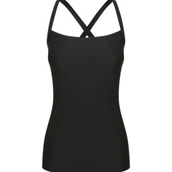 Giselle Tankini Top - Black on Black