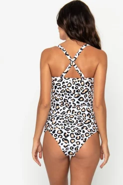 Giselle Tankini Top - Safari Leopard