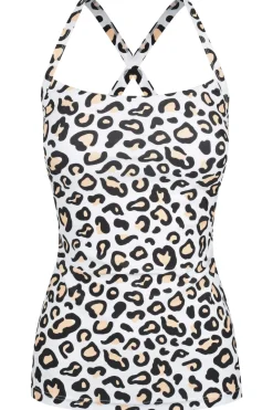Giselle Tankini Top - Safari Leopard
