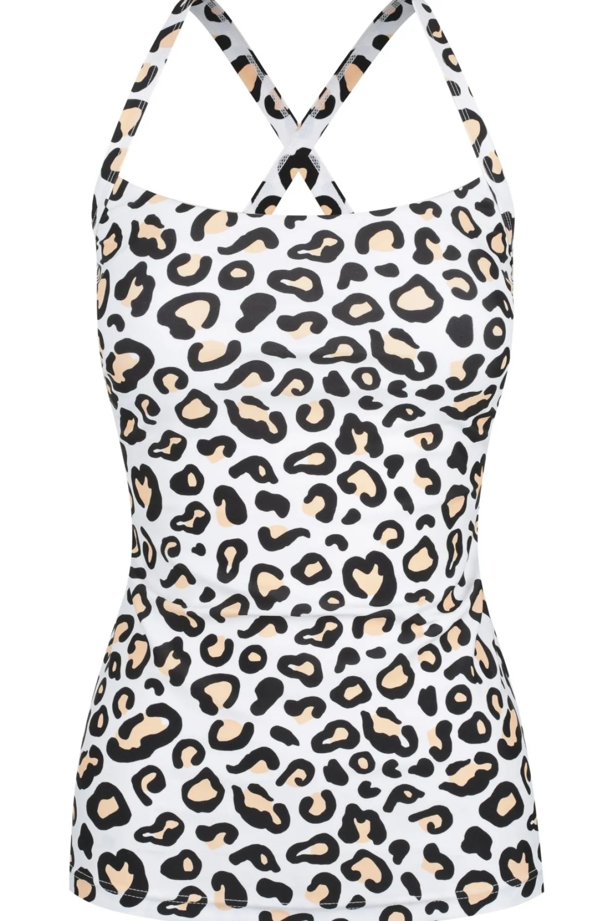 Giselle Tankini Top - Safari Leopard