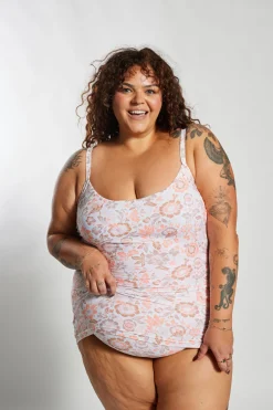 Giselle Tankini Top Curve - Desert Bloom