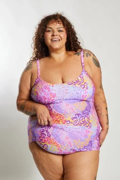 Giselle Tankini Top Curve - Tangerine