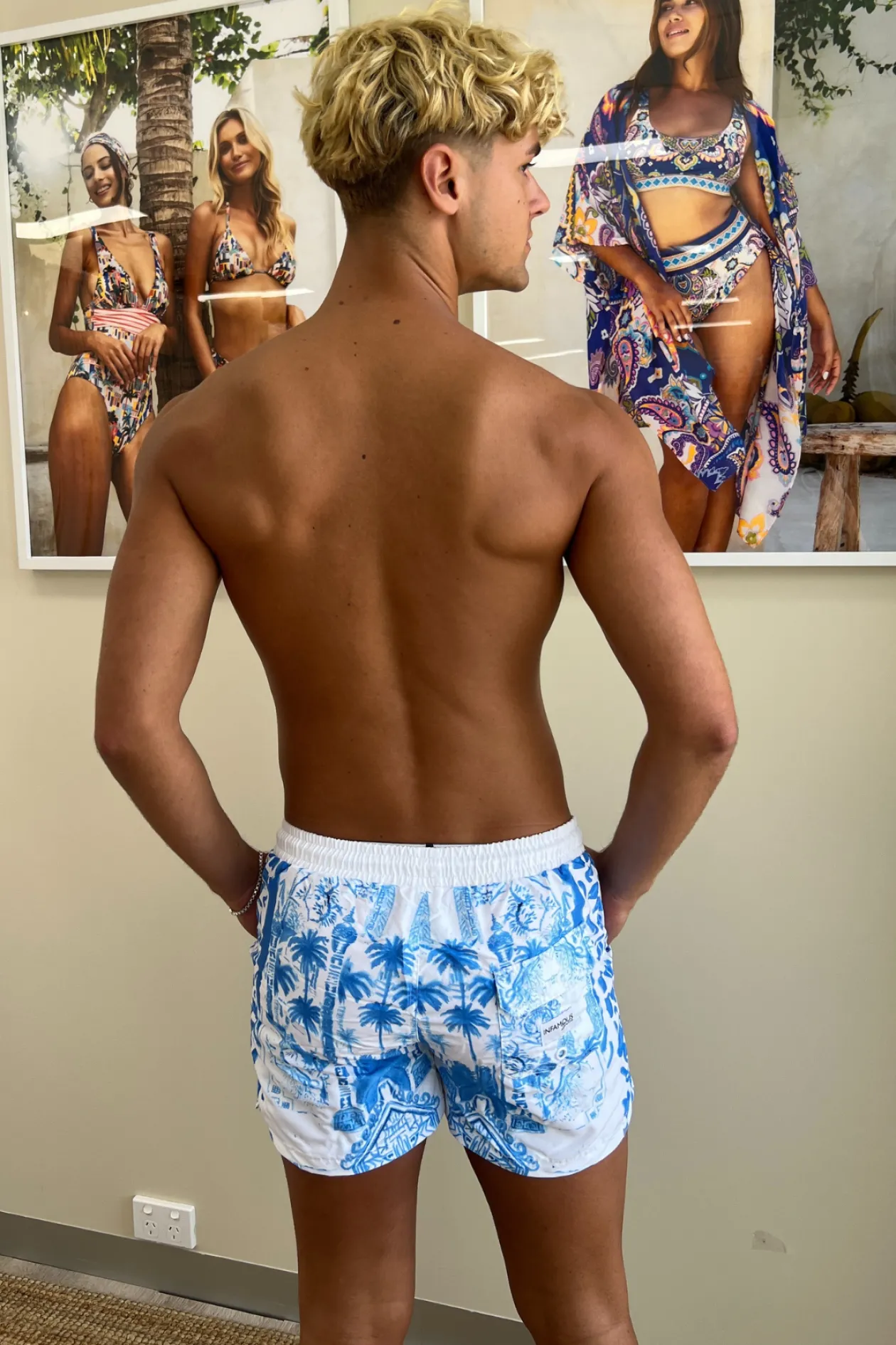 Hank Board Shorts 02 - Blue Jungle