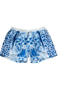 Hank Board Shorts 02 - Blue Jungle