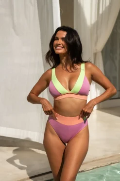Lola Bikini Top - Sunset Horizon