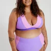 Lola Bikini Top Curve - Lilac Crystal