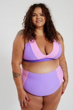 Lola Bikini Top Curve - Lilac Crystal