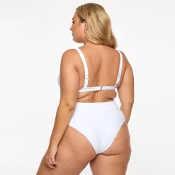 Lola Triangle Top - Fresh White