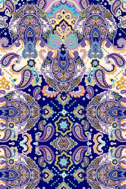 Lola Triangle Top - Peacock Swirls