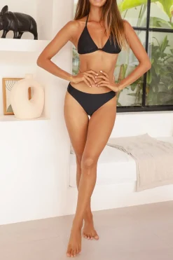 Mia String Top - Black on Black