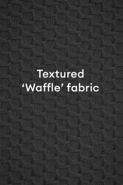 Mia String Top - Black Waffle