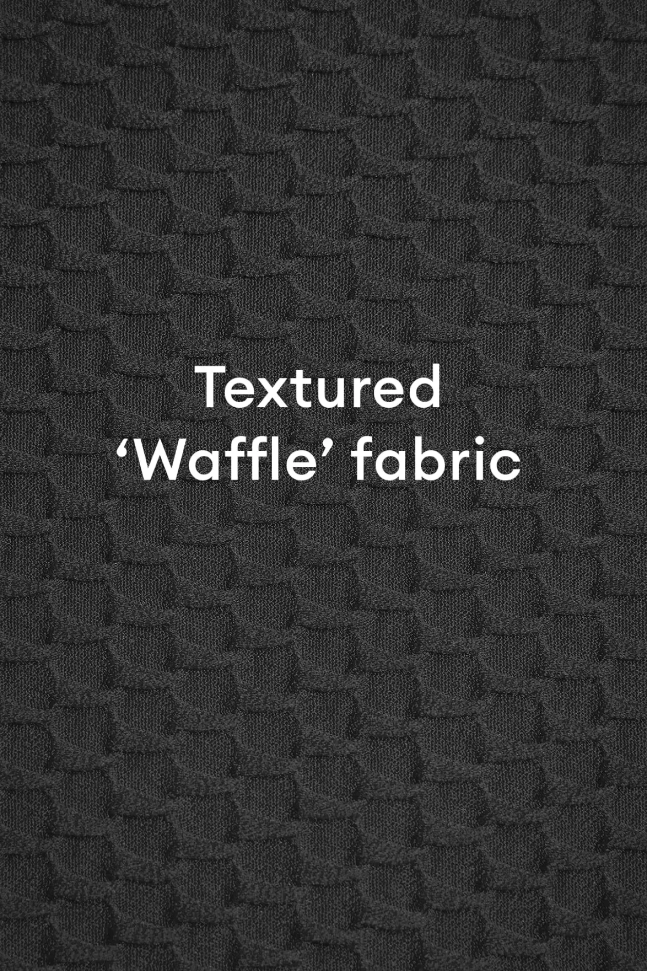 Mia String Top - Black Waffle