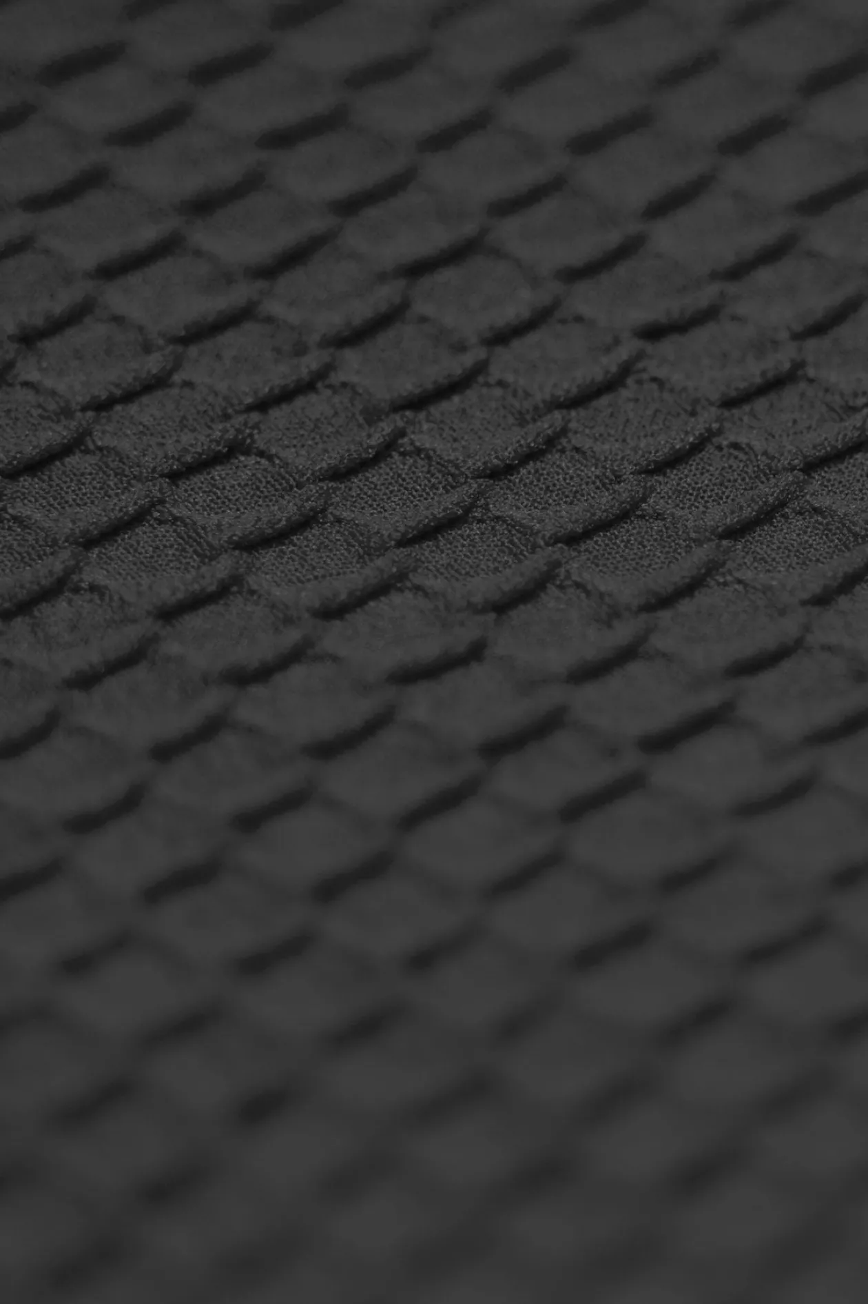 Mia String Top - Black Waffle