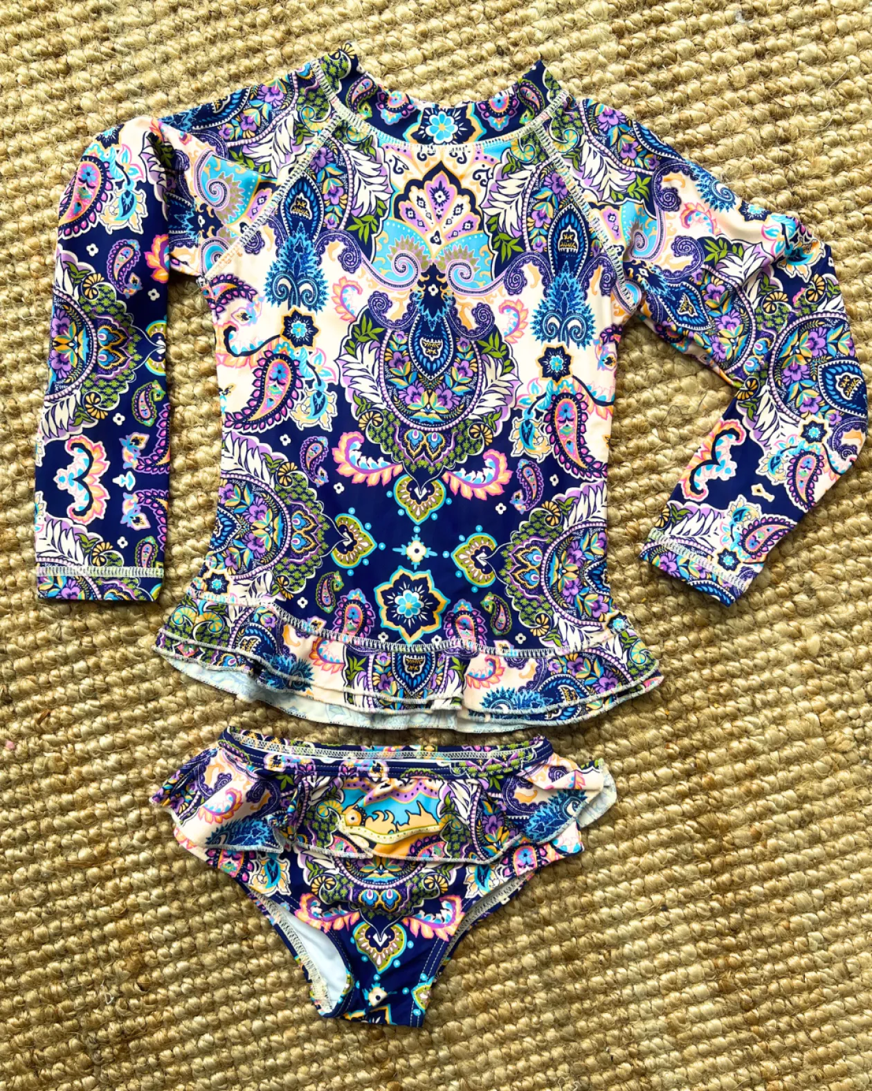 Mini Annie Rashie Set 02 - Peacock Swirls