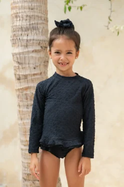 Mini Annie Rashie Set 02 - Textured Leopard Charcoal