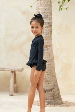 Mini Annie Rashie Set 02 - Textured Leopard Charcoal