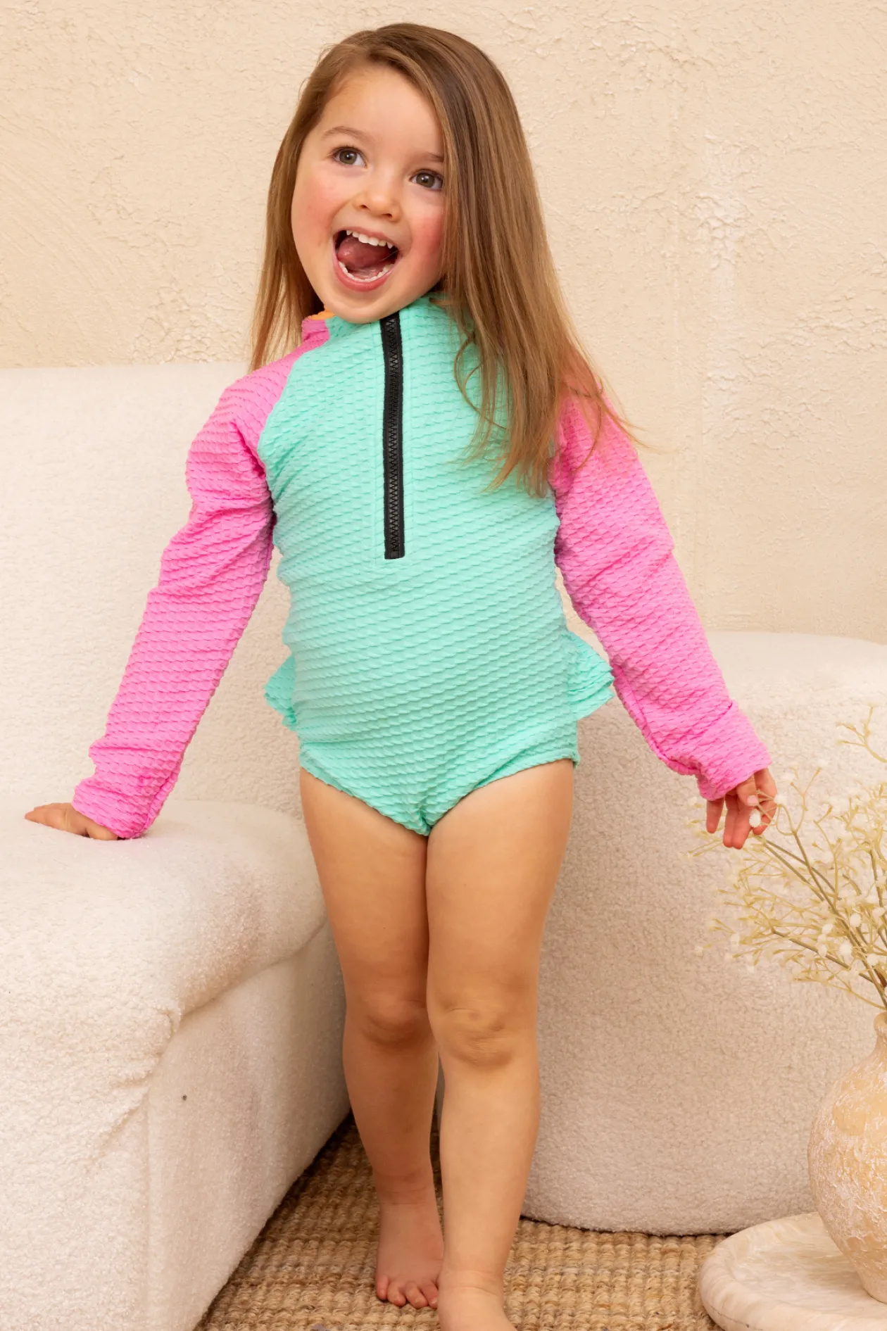 Mini Blake Surfsuit - Iced Aqua