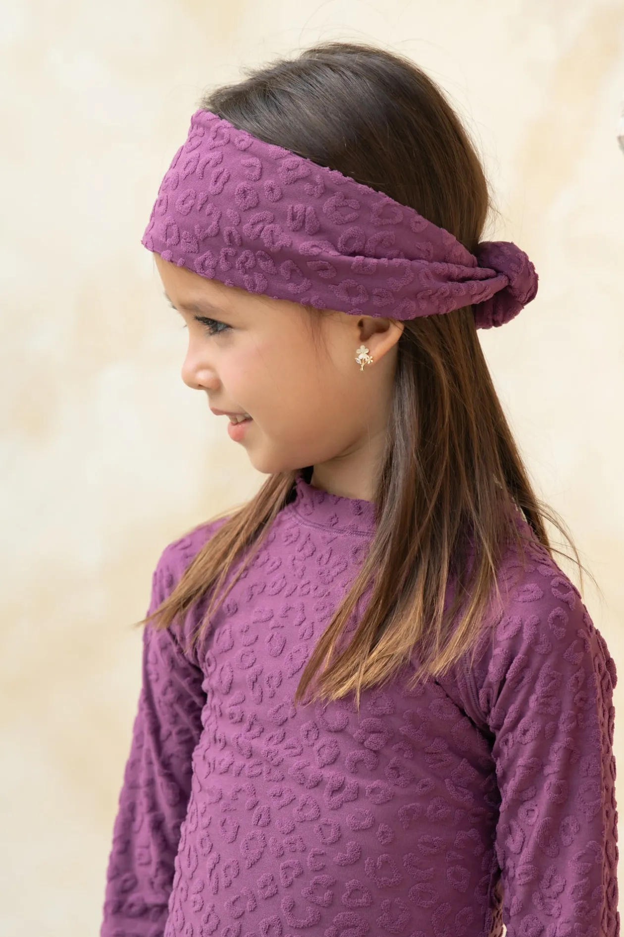 Mini Carmen Accessory - Textured Leopard Grape