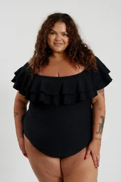 Miranda 02 One Piece Curve - Black Waffle