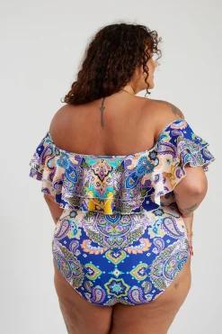 Miranda 02 One Piece Curve - Peacock Swirls