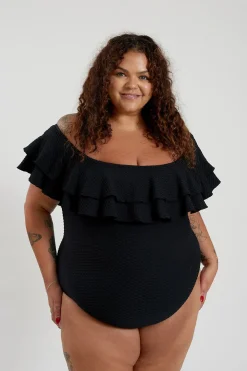 Miranda 02 One Piece Curve - Black Waffle