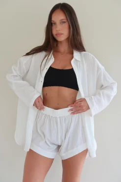 Nadia Shorts - Fresh White