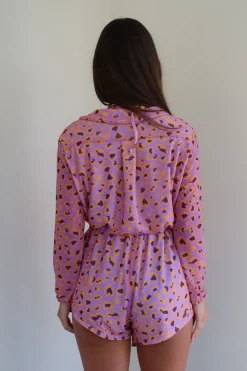 Oceana Playsuit - Bejeweled Leopard