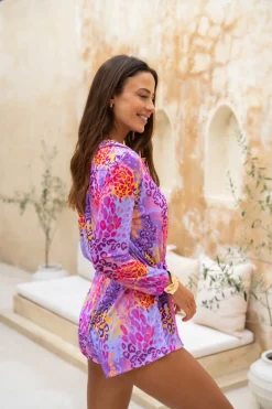 Oceana Playsuit - Tangerine