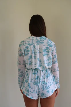 Oceana Playsuit - Toile De Jouy
