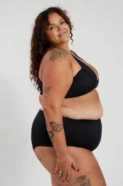 Penelope Bikini Bottom Curve - Black Runch