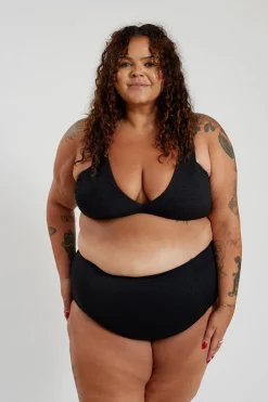 Penelope Bikini Bottom Curve - Black Runch