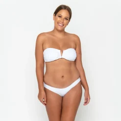 Scarlett Bandeau Top - Fresh White