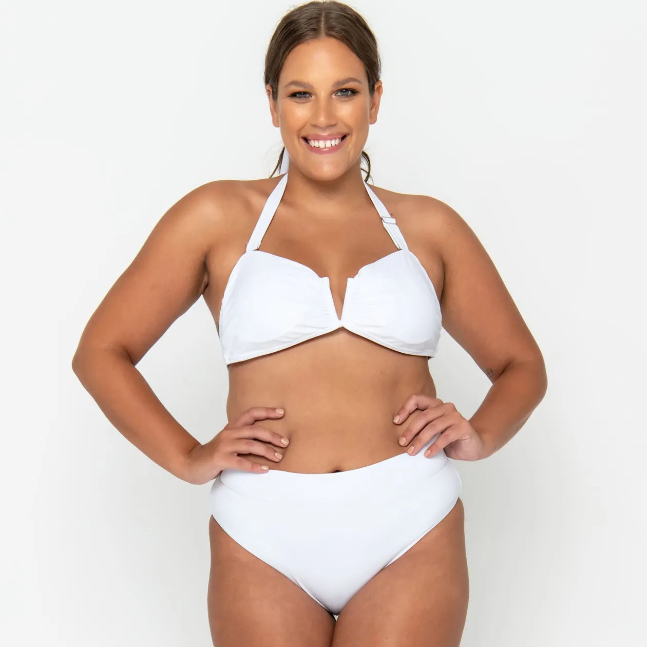 Scarlett Bandeau Top - Fresh White